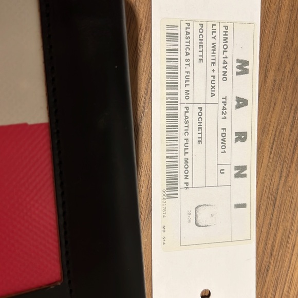 Marni Large Leather Clutch - NWT - Picture 5 of 7